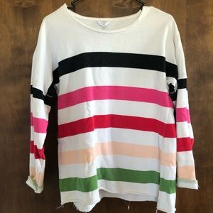 Crown and Ivy colorful striped women’s top